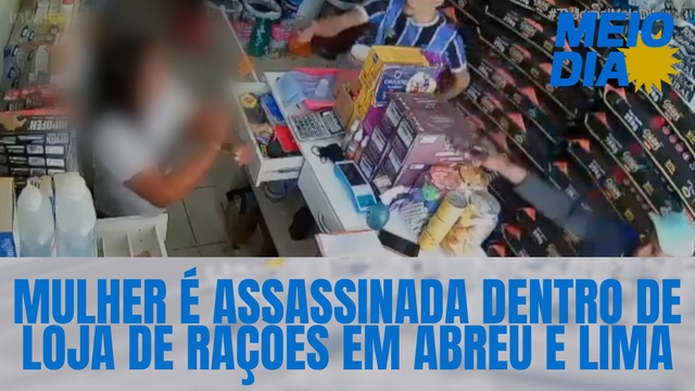 Mulher é assassinada dentro de loja de rações em Abreu e Lima