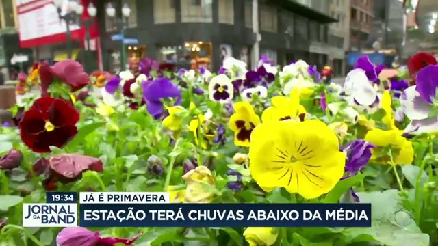 Primavera terá chuvas abaixo da média Reprodução TV