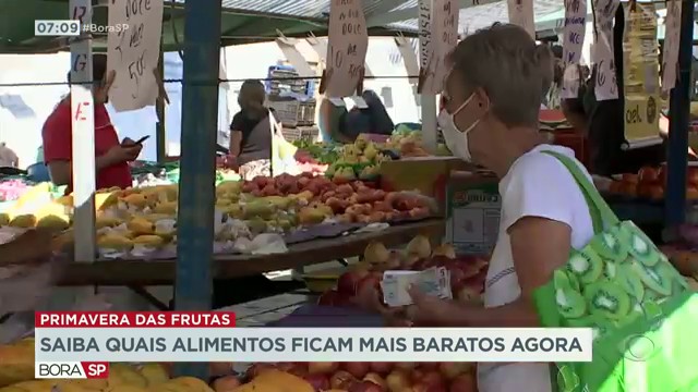 Saiba quais alimentos ficam mais baratos na primavera Reprodução TV