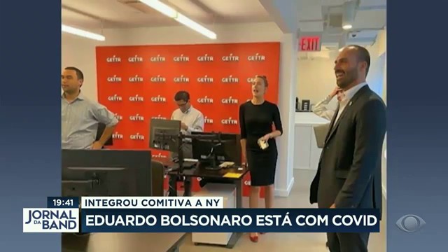 Eduardo Bolsonaro está com Covid Reprodução TV