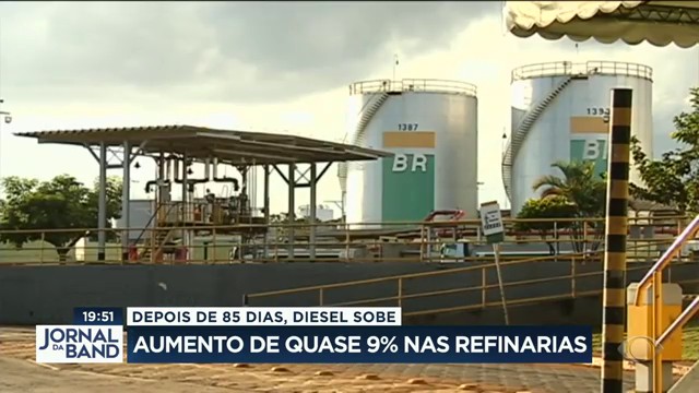 Petrobras anuncia alta no preço do diesel Reprodução TV