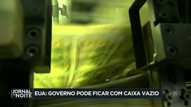 EUA: governo pode ficar paralisado e não pagar salários Reprodução TV