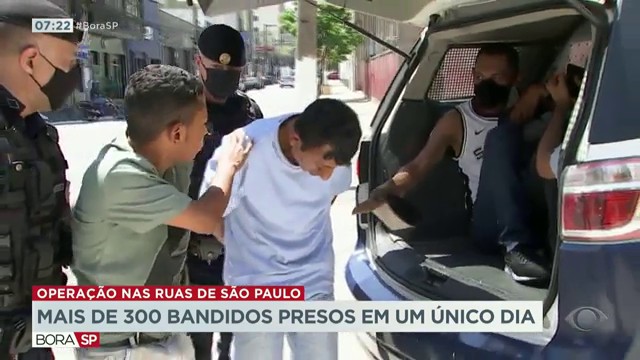 Operação prende 300 bandidos em um único dia Reprodução TV