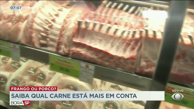 Saiba qual carne está mais em conta Reprodução TV