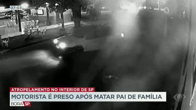 Motorista é preso após atropelar e matar trabalhador no interior de SP Reprodução TV