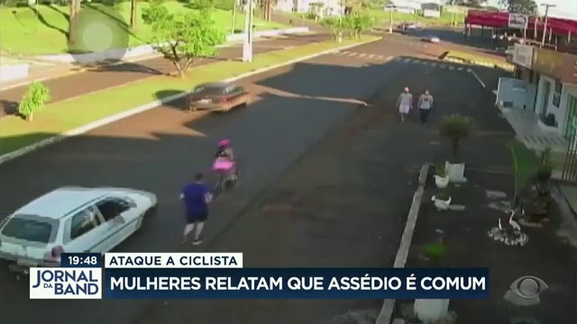 Ataque a uma ciclista expõe um grave problema: assédio contra mulheres Reprodução TV