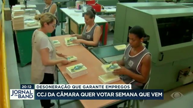 Câmara vai votar desoneração da folha de pagamento  Reprodução TV