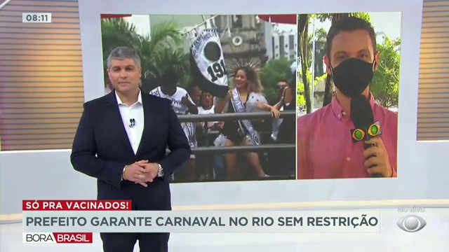 Prefeito do Rio de Janeiro promete Carnaval sem restrições Reprodução TV