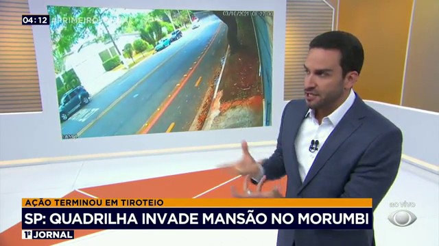 Quadrilha invade mansão no Morumbi Reprodução TV