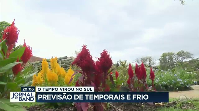 O tempo virou no sul Reprodução TV