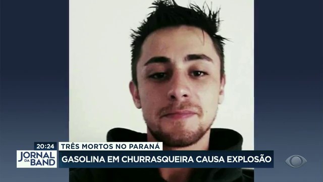 Três pessoas morreram ao acender churrasqueira com gasolina Reprodução TV