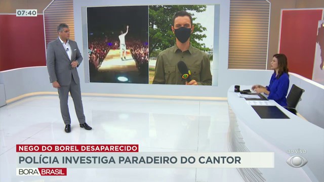 Polícia do Rio de Janeiro investiga paradeiro de Nego do Borel Reprodução TV