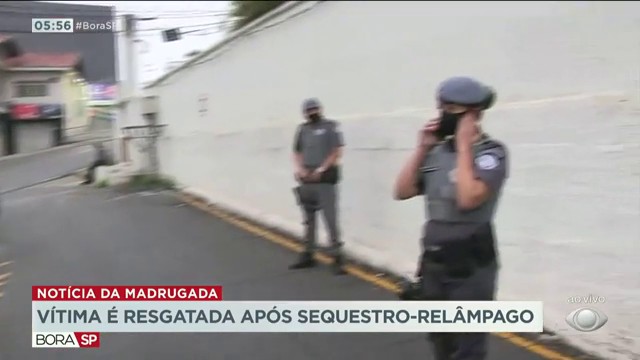 Vítima é resgatada após sequestro-relâmpago Reprodução TV