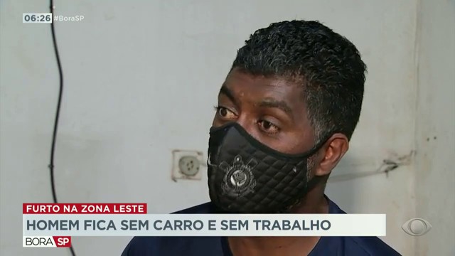 Homem fica sem carro e sem trabalho Reprodução TV