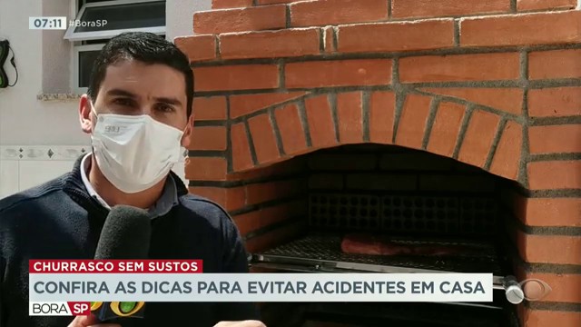 Dicas de churrasco seguro em casa Reprodução TV