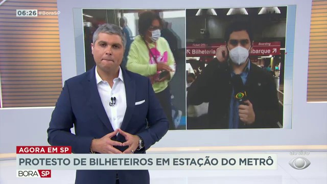 Passageiros relatam falta de bilhetes no Metrô Reprodução TV