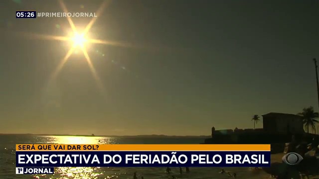 Expectativa do feriadão pelo Brasil Reprodução TV