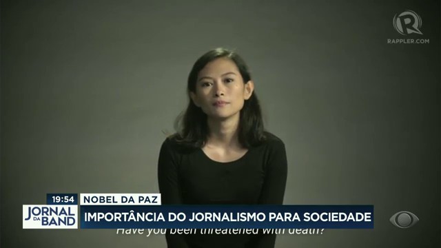 Nobel da paz: a importância do jornalismo para a sociedade  Reprodução TV