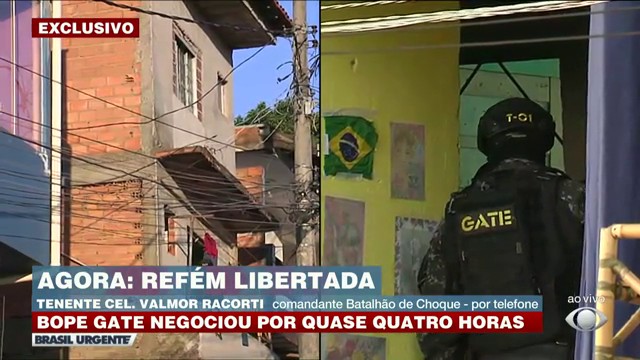 REFÉM LIBERTADA: JOVEM É MANTIDA EM CÁRCERE PELO EX POR QUATRO HORAS Reprodução TV