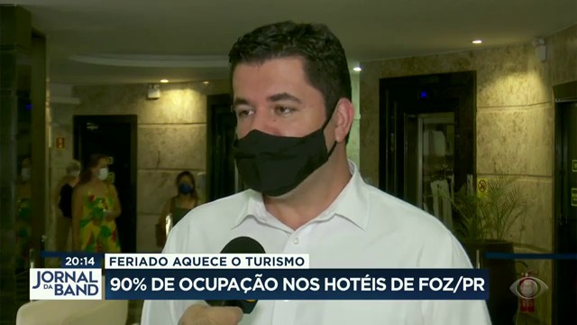 Foz do Iguaçu: hotéis com 90% de ocupação no feriado Reprodução TV