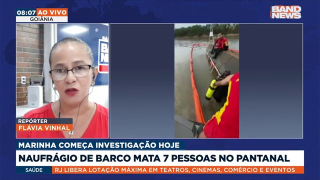 Naufrágio de barco mata 7 pessoas no Pantanal