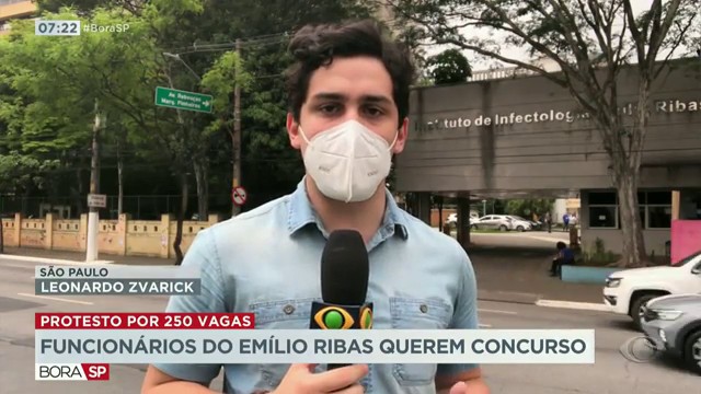 Funcionários do Emílio Ribas querem concurso Reprodução TV