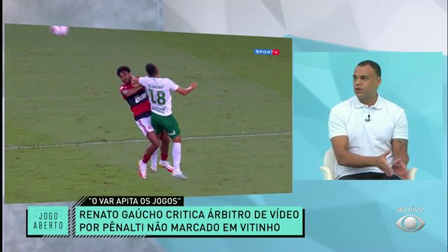 MENGÃO PISTOLA! Renato Gaúcho critica VAR e Flamengo tropeça em casa Reprodução TV