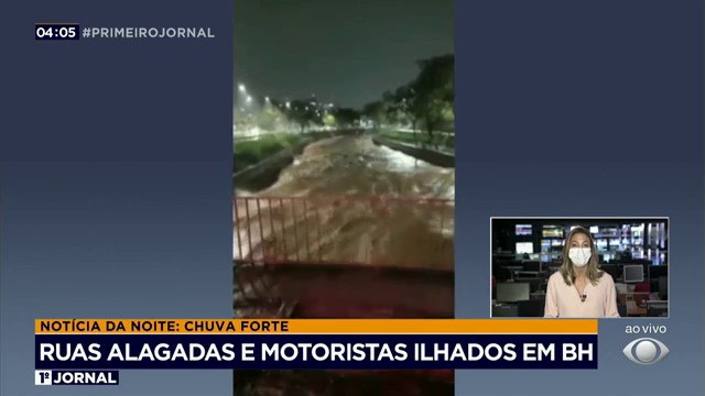 Temporal causa muitos estragos em BH Reprodução TV