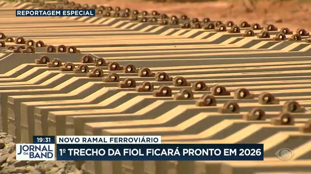 Ferrovia que liga a Bahia ao Tocans fica pronta em 2026 Reprodução TV