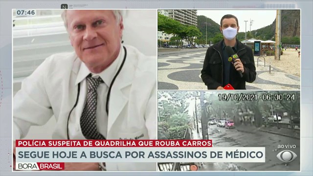 Polícia começa mais um dia de busca pelos assassinos de médico no RJ Reprodução TV