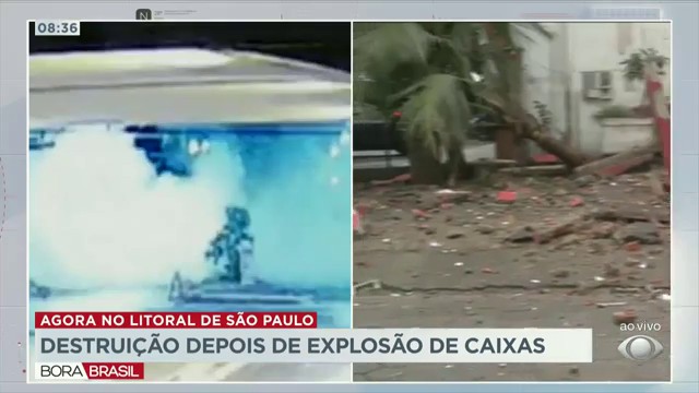 Vídeo mostra explosão de caixas eletrônicos no litoral de São Paulo