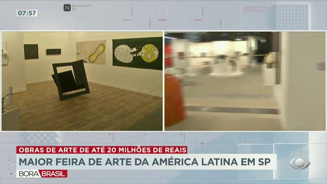 Maior feira de arte da América Latina acontece em São Paulo Reprodução TV