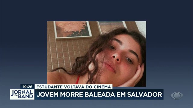 Uma estudante de 18 anos assassinada em Salvador Reprodução TV