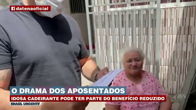 Aposentada cadeirante, que ganha pouco mais de um salário mínimo, pode ter  Reprodução TV