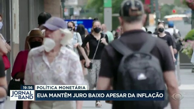 EUA mantêm juro baixo apesar da inflação Reprodução TV