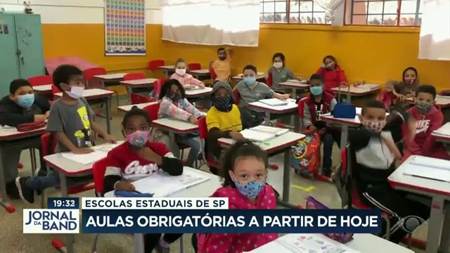 Aulas obrigatórias a partir de hoje em São Paulo Reprodução TV