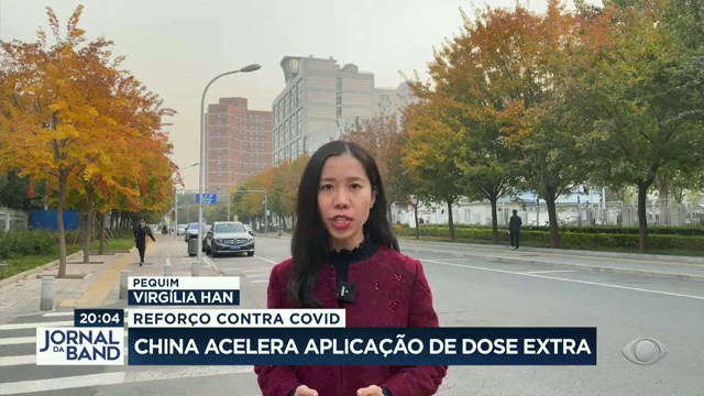 China acelera aplicação de dose extra contra covid Reprodução TV