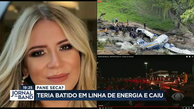 Piloto de avião conversa com Datena  Reprodução TV