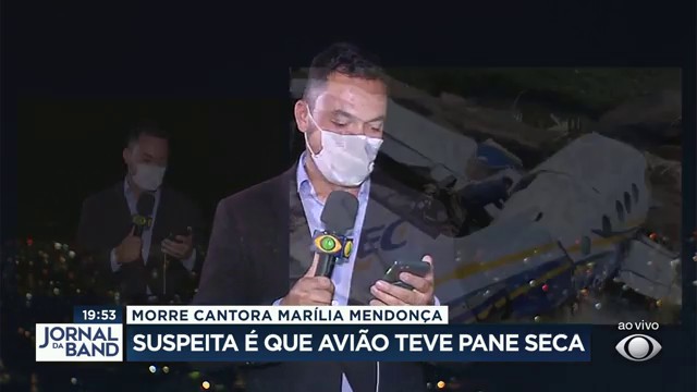 Morte de Marília Mendonça: suspeita é que avião teve pane seca Reprodução TV