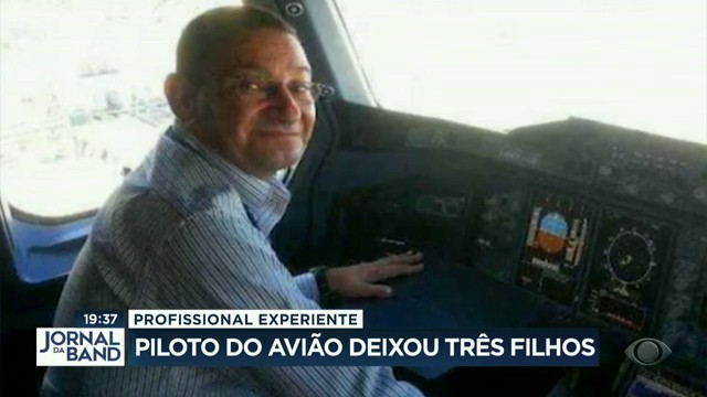 Piloto do avião deixou três filhos Reprodução TV