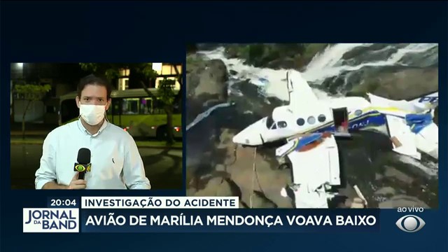 Avião de Marília Mendonça voava baixo Reprodução TV