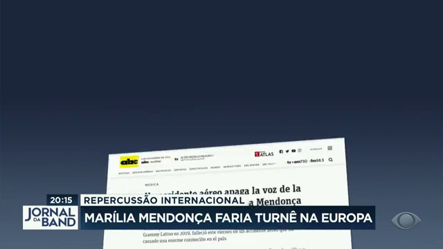 Marília Mendonça faria turnê na Europa Reprodução TV