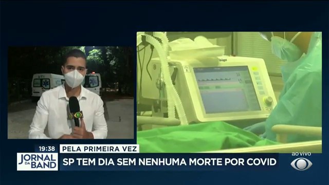 São Paulo tem dia sem nenhuma morte por covid Reprodução TV