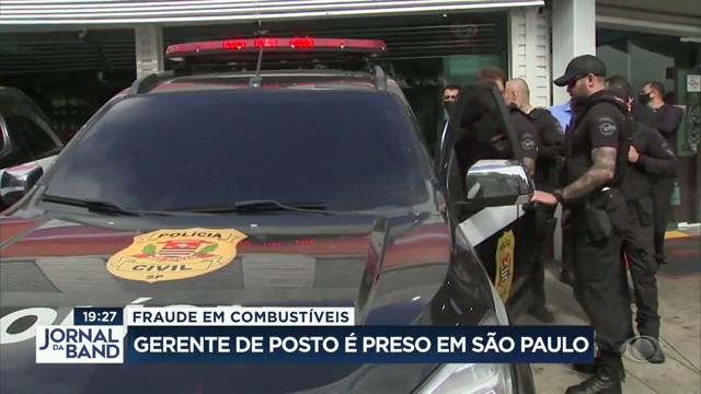 Gerente de posto é preso em São Paulo Reprodução TV