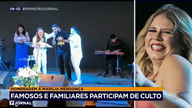 Mãe de Marília Mendonça, Murilo Huff e mais famosos participam de culto em  homenagem à cantora; vídeos, Goiás