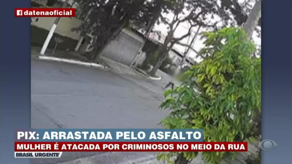 Mulher é arrastada no asfalto em São Paulo