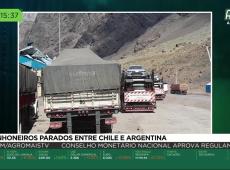 Caminhoneiros parados entre Chile e Argentina