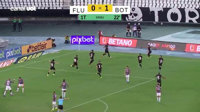 Fluminense 0 x 1 Botafogo - Kanu chega de trás para cabecear para o ...