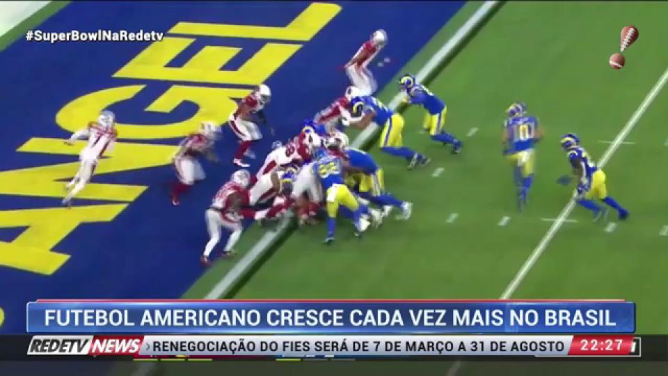 Interesse por futebol americano no Brasil cresce 33% na nova