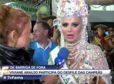 Viviane Araújo comenta sobre experiência de desfilar grávida no carnaval - 